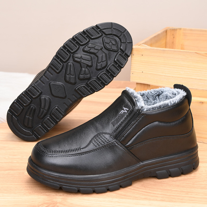 Bandage - 2026 Winter New Leather Boots Waterproof