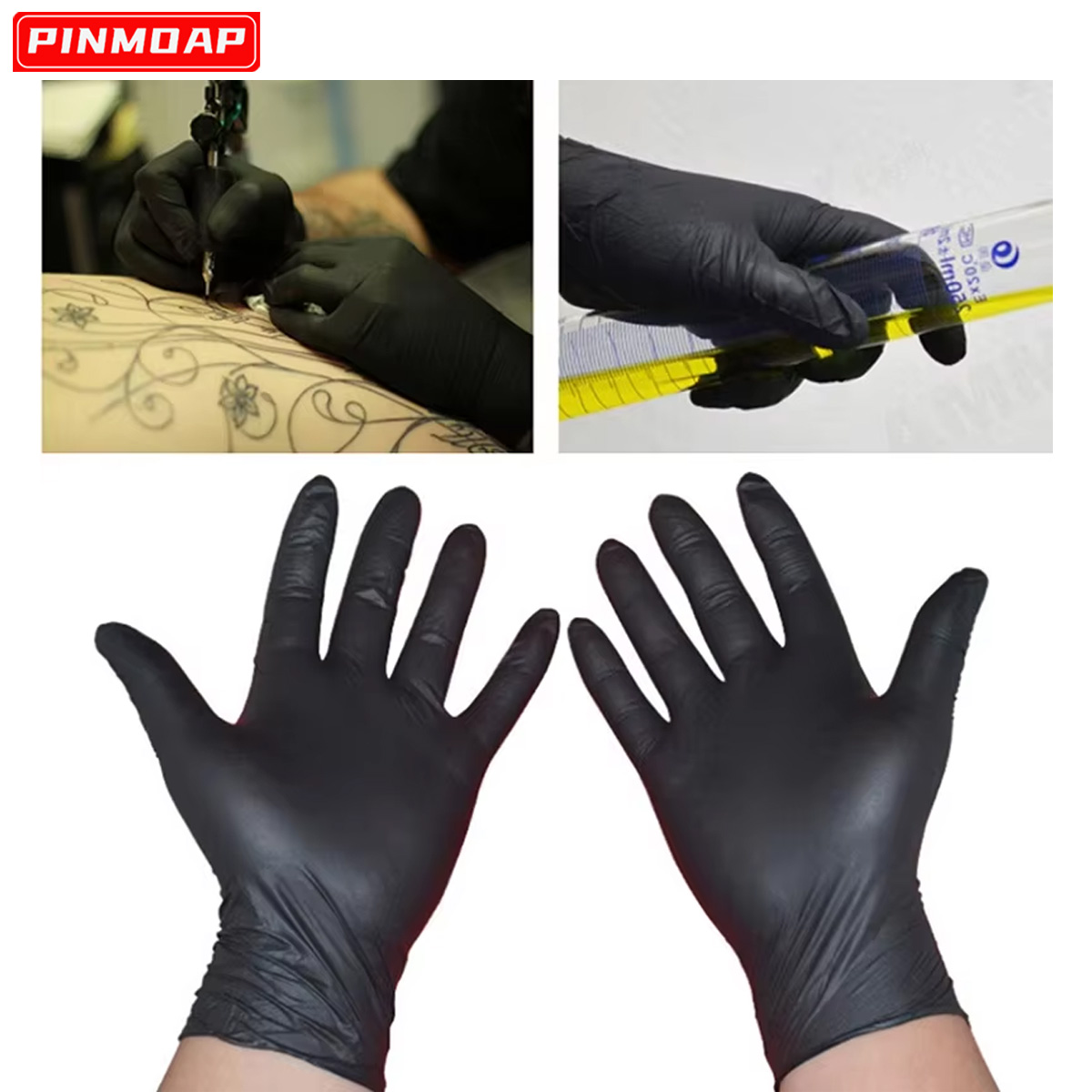 10/50 Pcs Disposable Black Nit - огляд і ціна Medical Gloves
