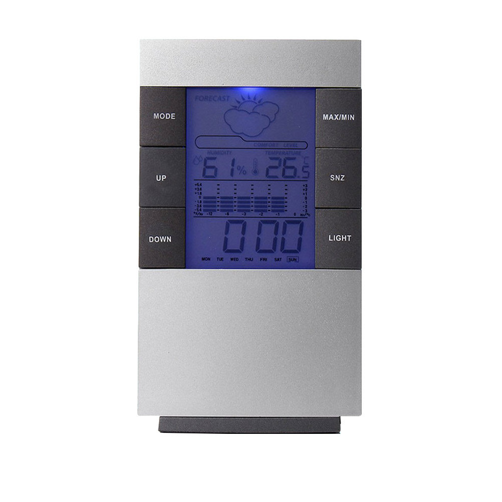 1Pcs LCD Digital Alarm Clock T - огляд і ціна Thermometer Digital